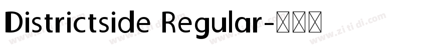 Districtside Regular字体转换